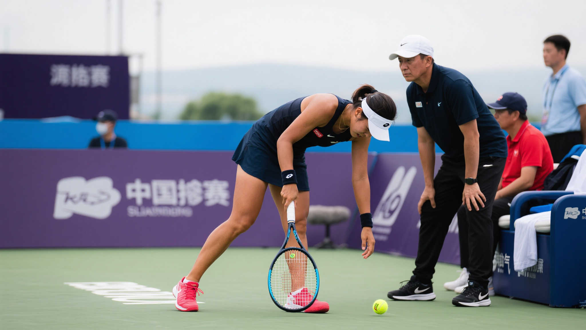 王欣瑜在资格赛首轮时几乎决定放弃比赛，这是因为身体